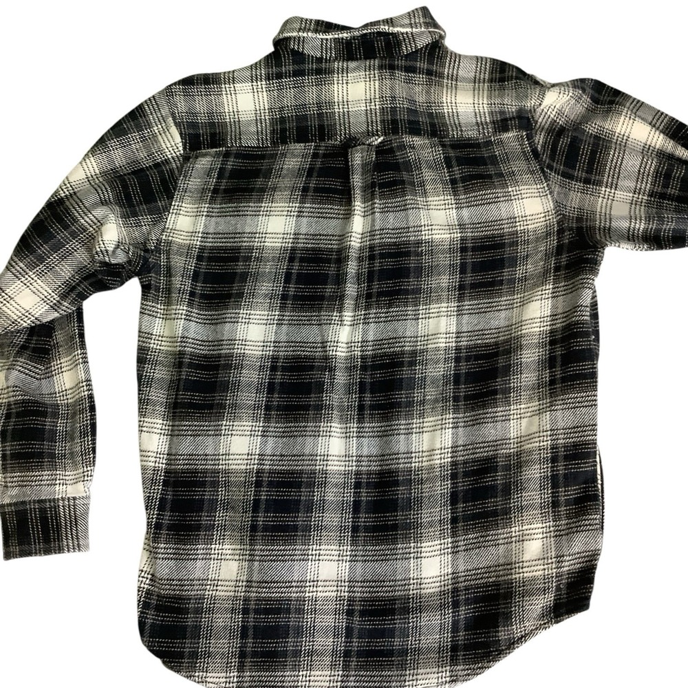 Orvis Men's Flannel Shirt Jacket Shacket Large Plaid Brown Cream Size Large - Picture 7 of 10